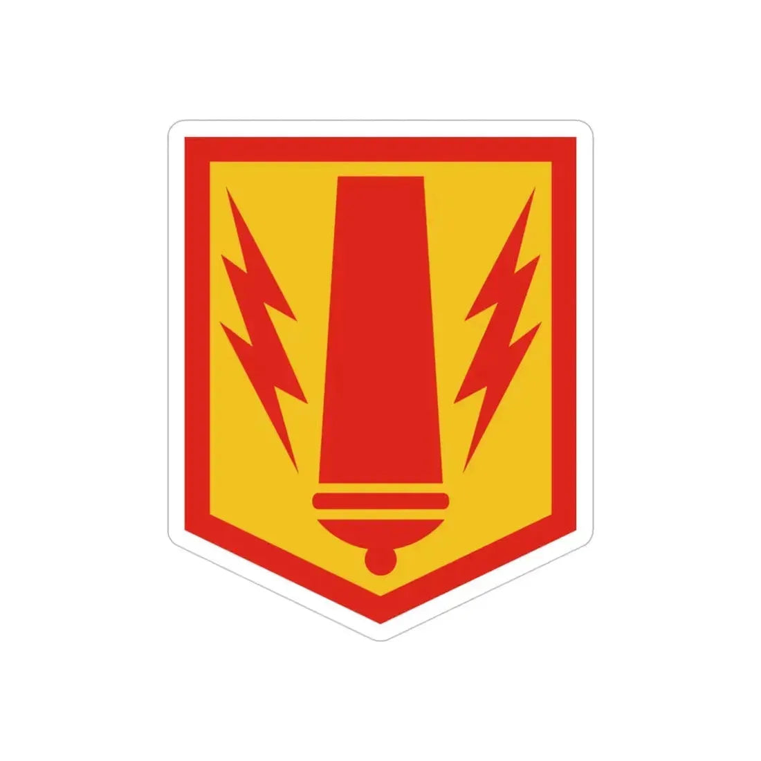 41st Field Artillery Brigade (U.S. Army) REVERSE PRINT Transparent Die-Cut STICKER - The Sticker Space