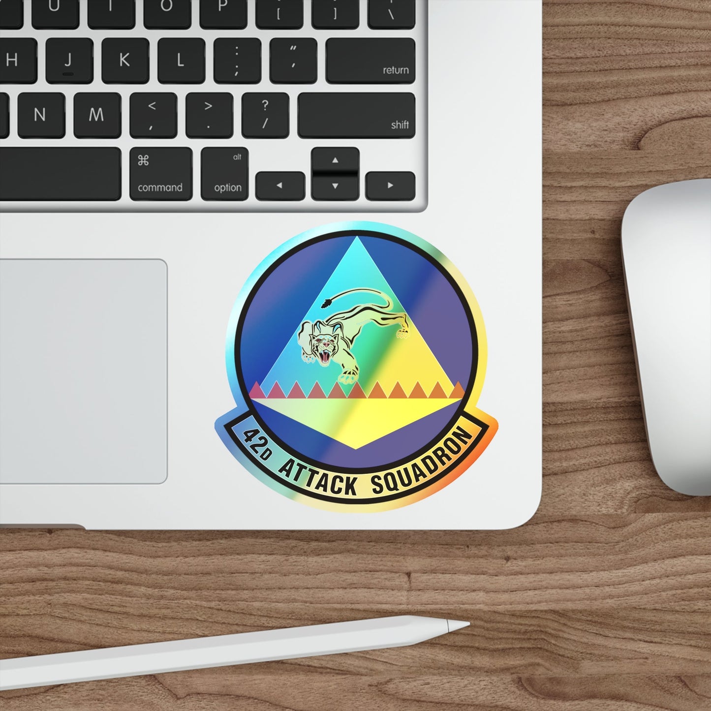 42 Attack Squadron ACC (U.S. Air Force) Holographic STICKER Die-Cut Vinyl Decal-The Sticker Space