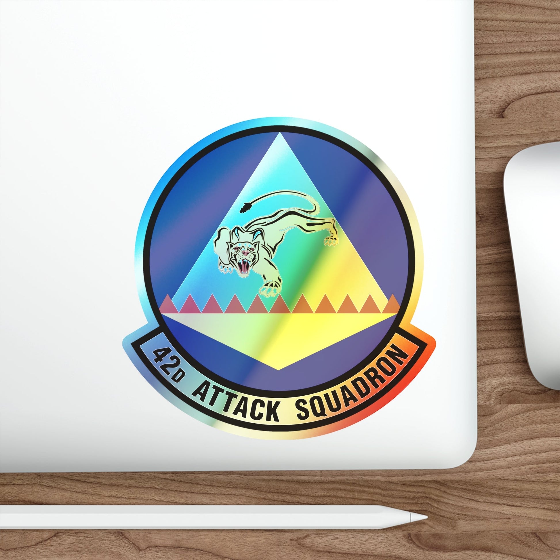 42 Attack Squadron ACC (U.S. Air Force) Holographic STICKER Die-Cut Vinyl Decal-The Sticker Space