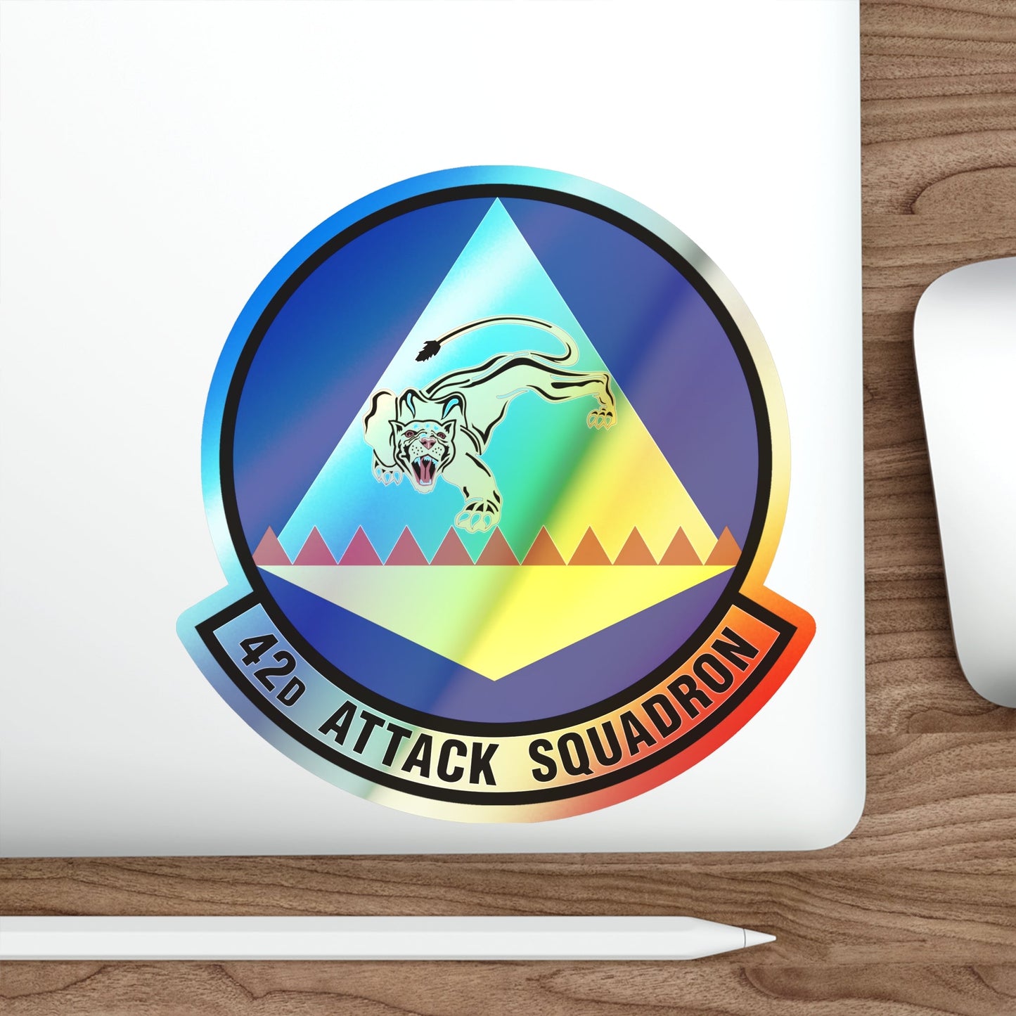 42 Attack Squadron ACC (U.S. Air Force) Holographic STICKER Die-Cut Vinyl Decal-The Sticker Space