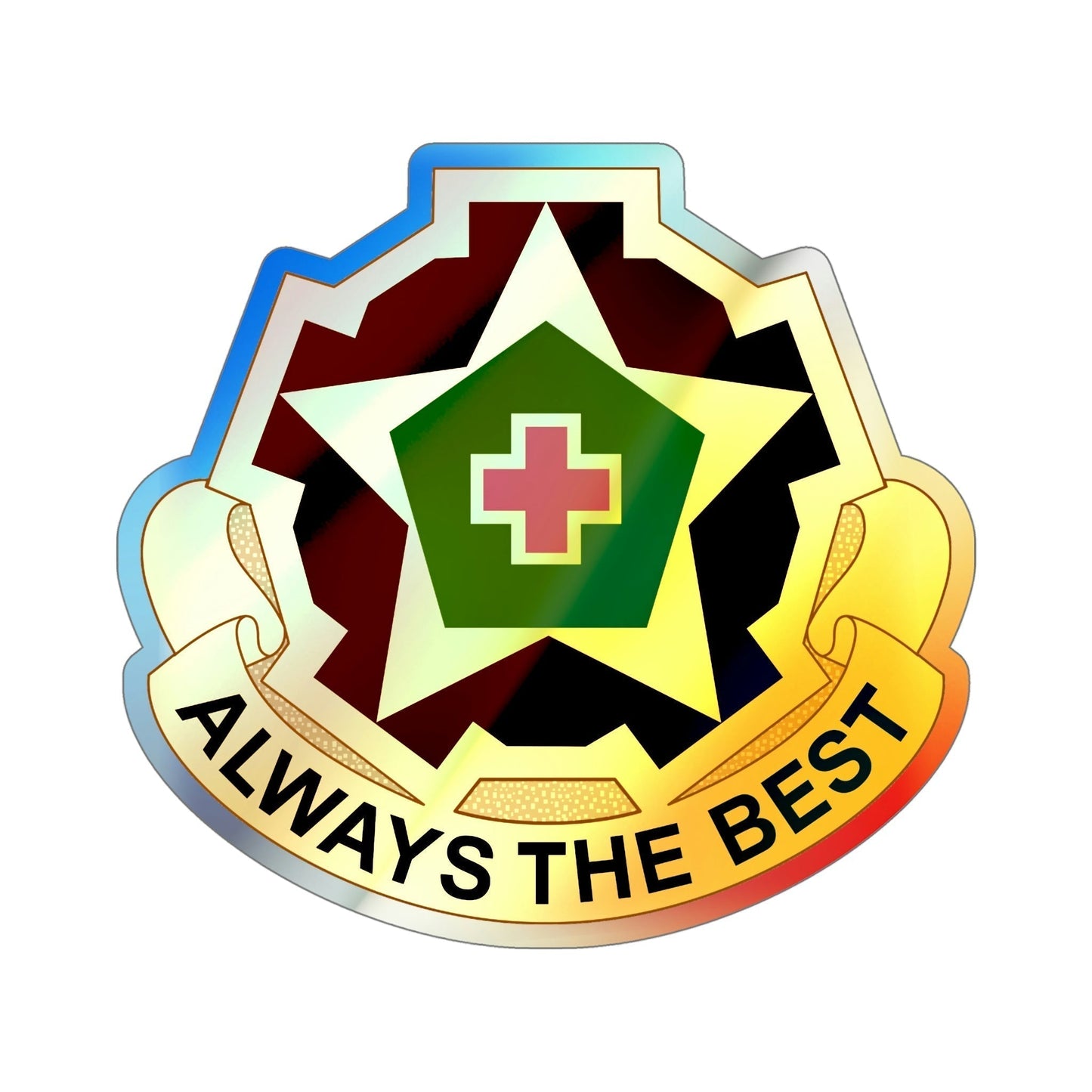 42 Field Hospital (U.S. Army) Holographic STICKER Die-Cut Vinyl Decal-6 Inch-The Sticker Space