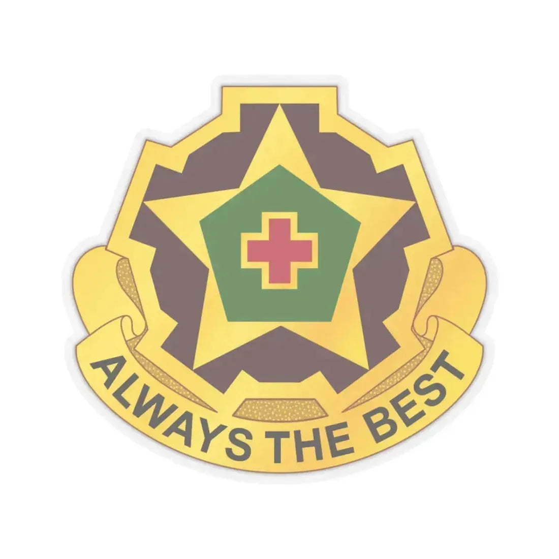42 Field Hospital (U.S. Army) STICKER Vinyl Kiss-Cut Decal 3 Inch Transparent - The Sticker Space