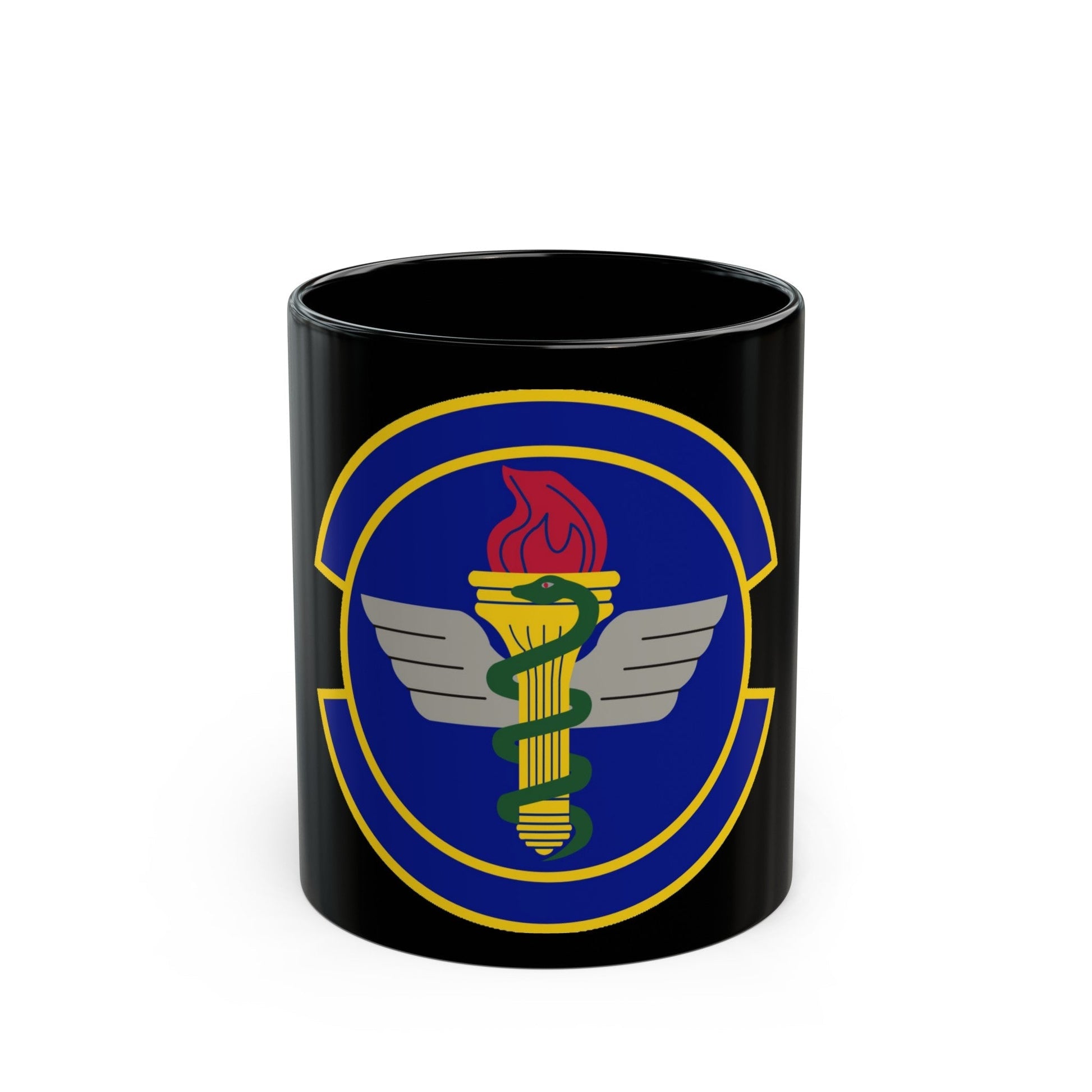 42 Operational Medical Readiness Squadron AETC (U.S. Air Force) Black Coffee Mug-11oz-The Sticker Space