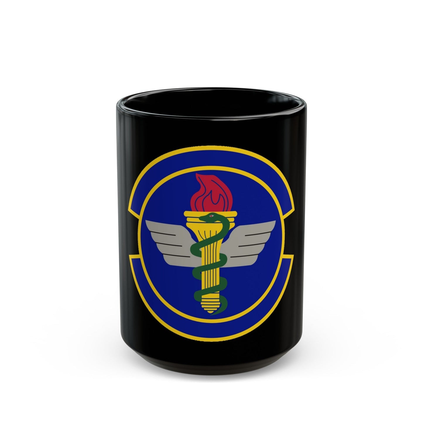 42 Operational Medical Readiness Squadron AETC (U.S. Air Force) Black Coffee Mug-15oz-The Sticker Space