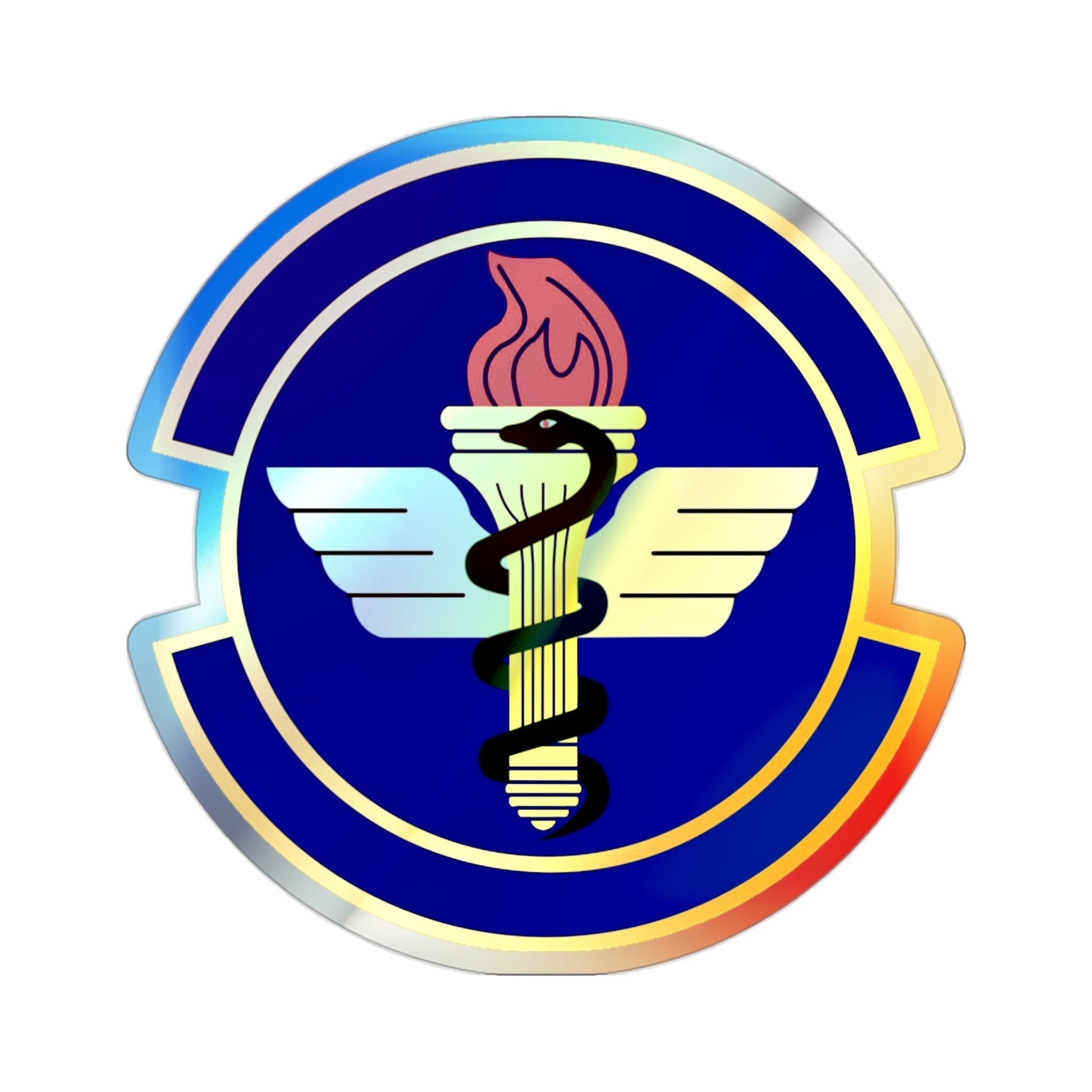 42 Operational Medical Readiness Squadron AETC (U.S. Air Force) Holographic STICKER Die-Cut Vinyl Decal-2 Inch-The Sticker Space