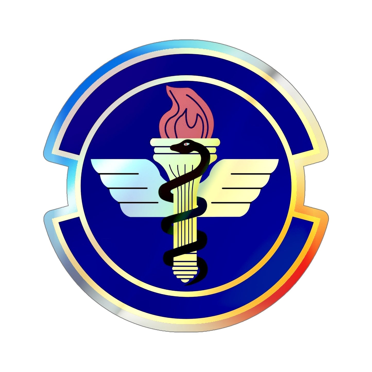 42 Operational Medical Readiness Squadron AETC (U.S. Air Force) Holographic STICKER Die-Cut Vinyl Decal-6 Inch-The Sticker Space