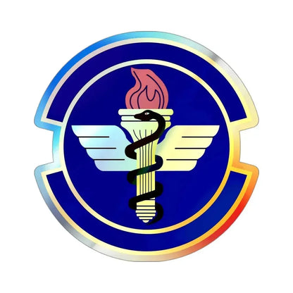 42 Operational Medical Readiness Squadron AETC (U.S. Air Force) Holographic STICKER Die-Cut Vinyl Decal 3 Inch Holographic - The Sticker Space