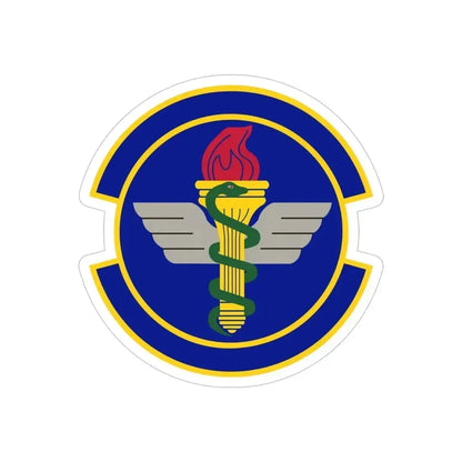 42 Operational Medical Readiness Squadron AETC (U.S. Air Force) REVERSE PRINT Transparent Die-Cut STICKER 4 Inch Die-Cut Transparent - The Sticker Space