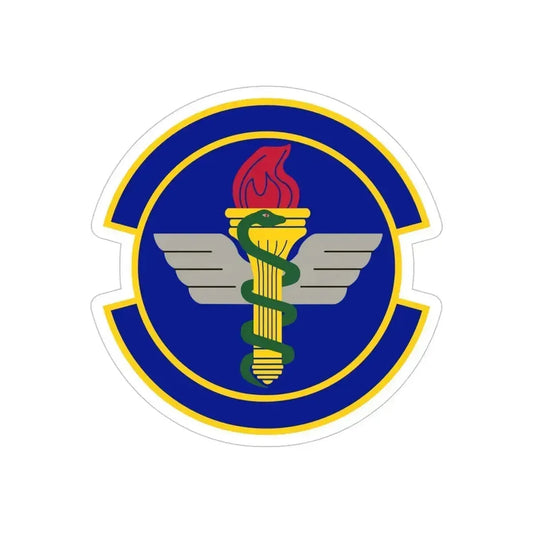 42 Operational Medical Readiness Squadron AETC (U.S. Air Force) REVERSE PRINT Transparent Die-Cut STICKER 6 Inch Die-Cut Transparent - The Sticker Space
