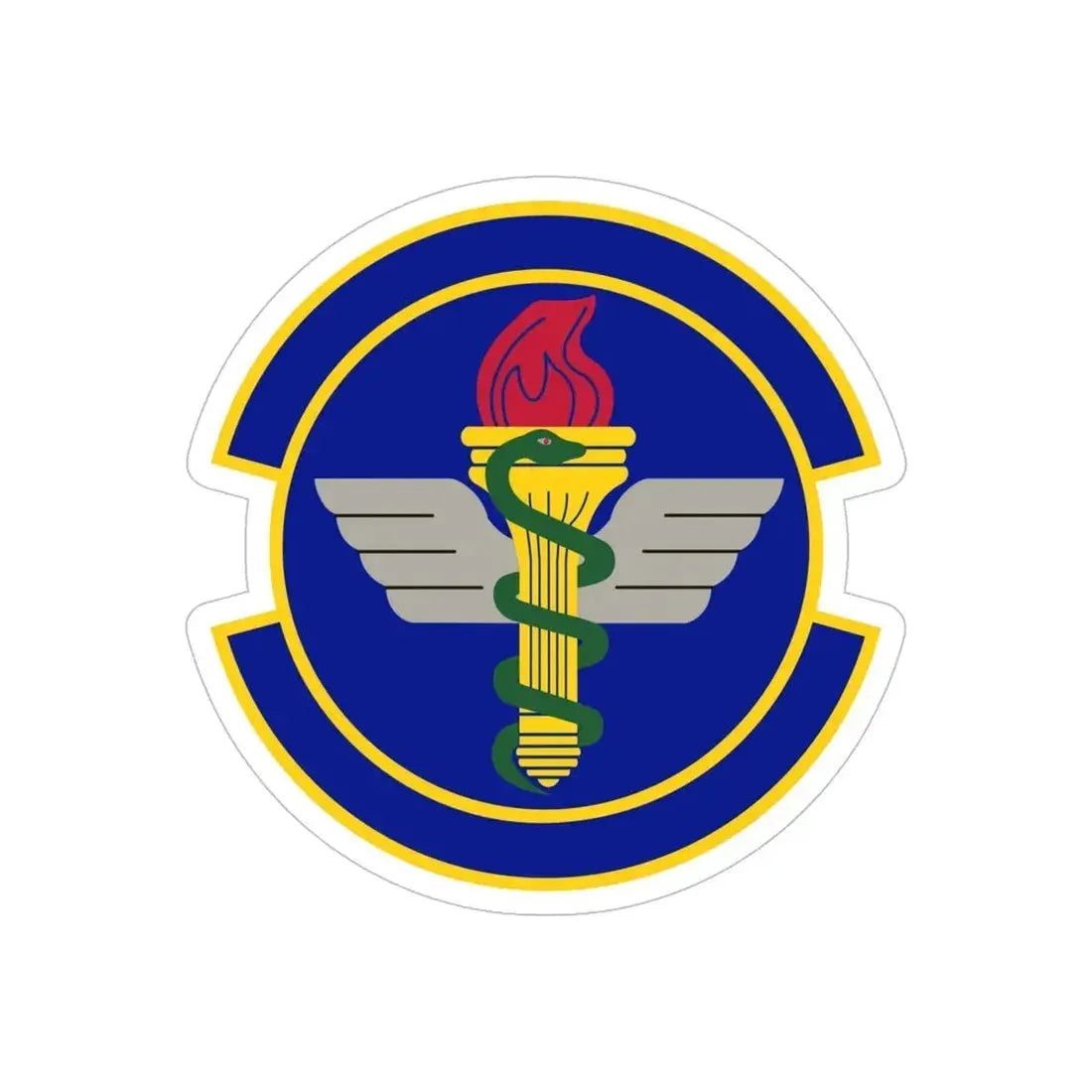 42 Operational Medical Readiness Squadron AETC (U.S. Air Force) REVERSE PRINT Transparent Die-Cut STICKER - The Sticker Space