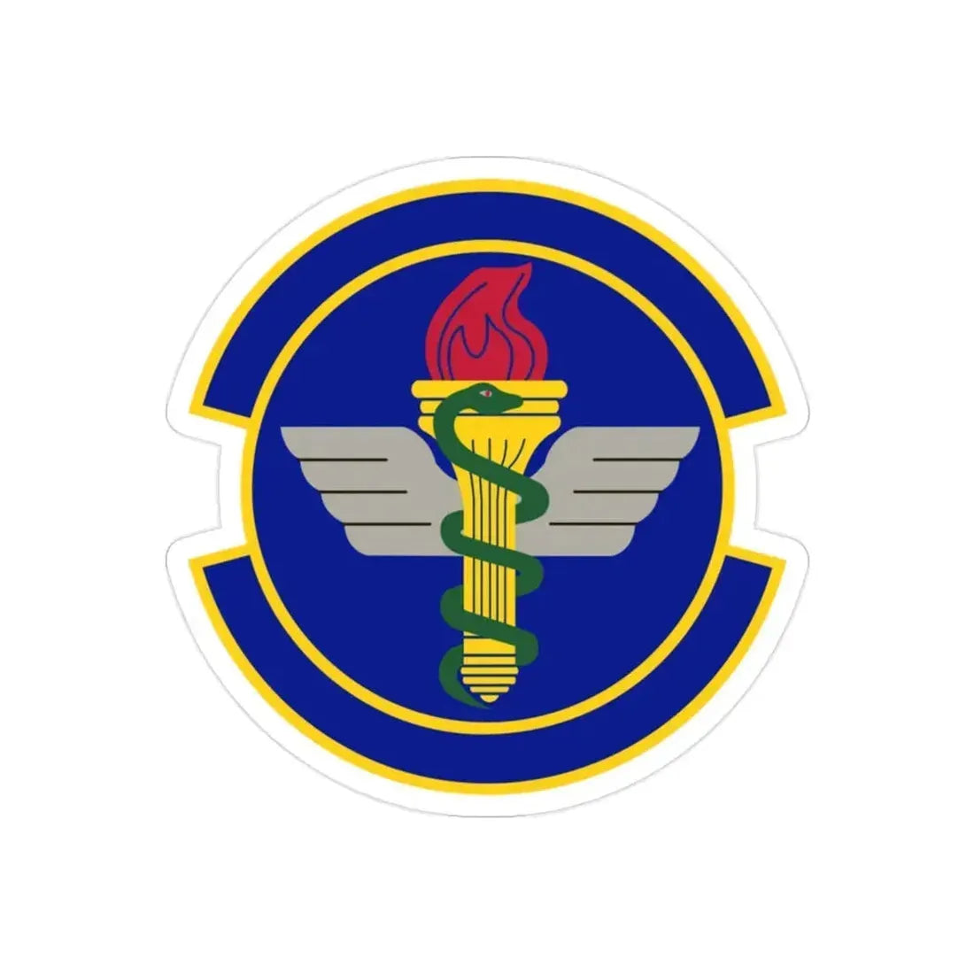 42 Operational Medical Readiness Squadron AETC (U.S. Air Force) REVERSE PRINT Transparent Die-Cut STICKER - The Sticker Space