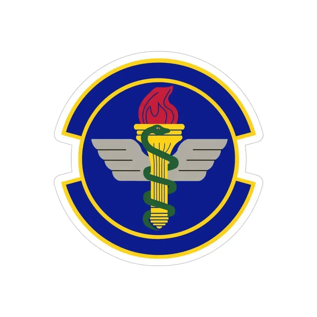 42 Operational Medical Readiness Squadron AETC (U.S. Air Force) REVERSE PRINT Transparent Die-Cut STICKER - The Sticker Space