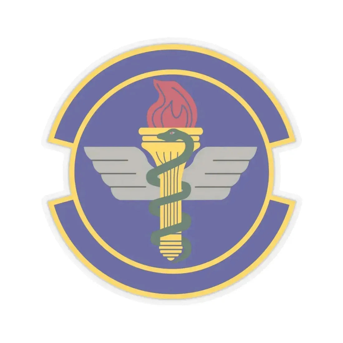 42 Operational Medical Readiness Squadron AETC (U.S. Air Force) STICKER Vinyl Kiss-Cut Decal 4 Inch Transparent - The Sticker Space