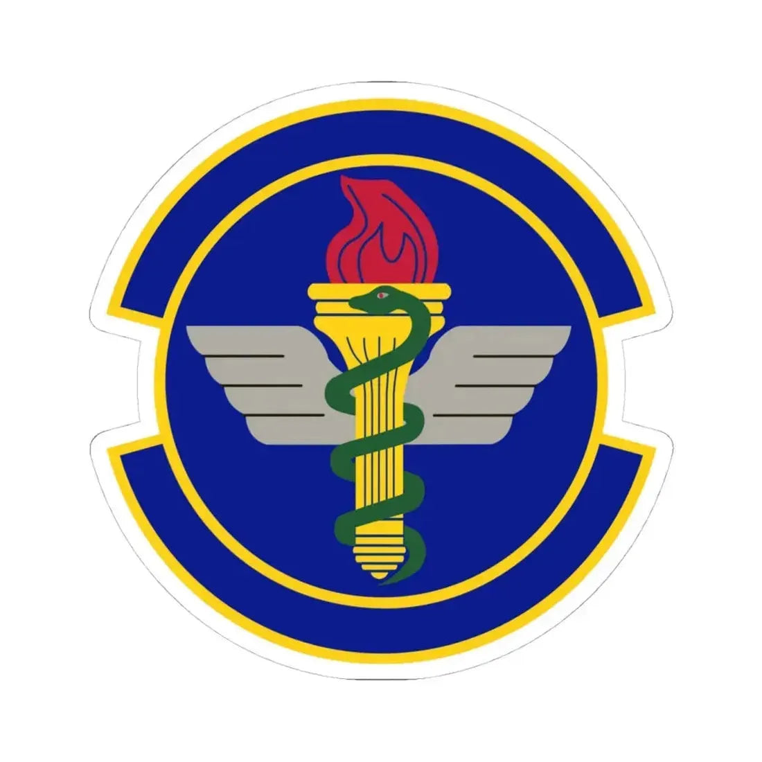 42 Operational Medical Readiness Squadron AETC (U.S. Air Force) STICKER Vinyl Kiss-Cut Decal 4 Inch White - The Sticker Space