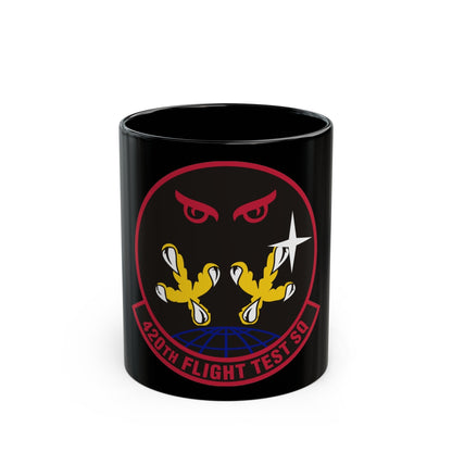 420 Flight Test Squdron AFMC (U.S. Air Force) Black Coffee Mug-11oz-The Sticker Space