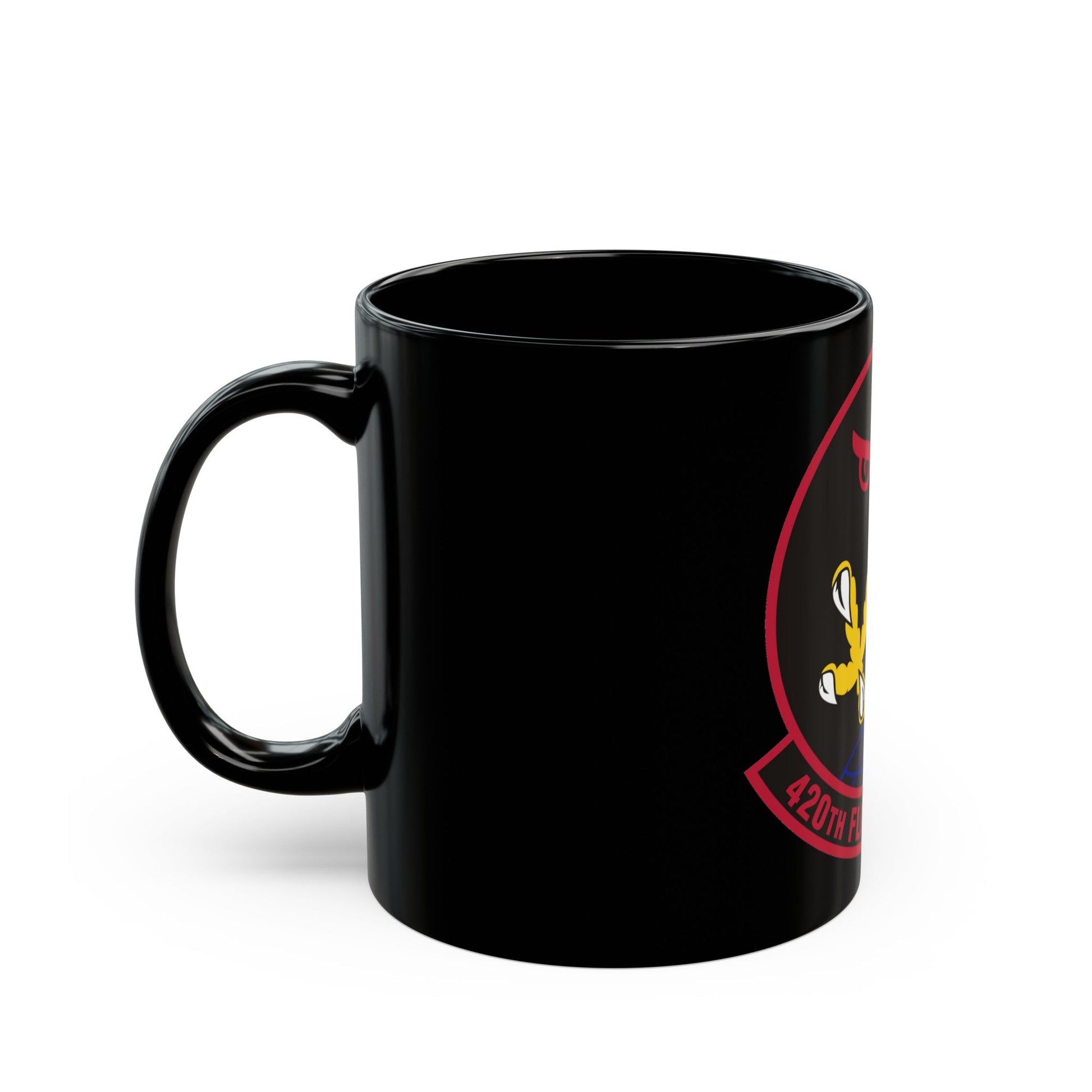 420 Flight Test Squdron AFMC (U.S. Air Force) Black Coffee Mug-The Sticker Space