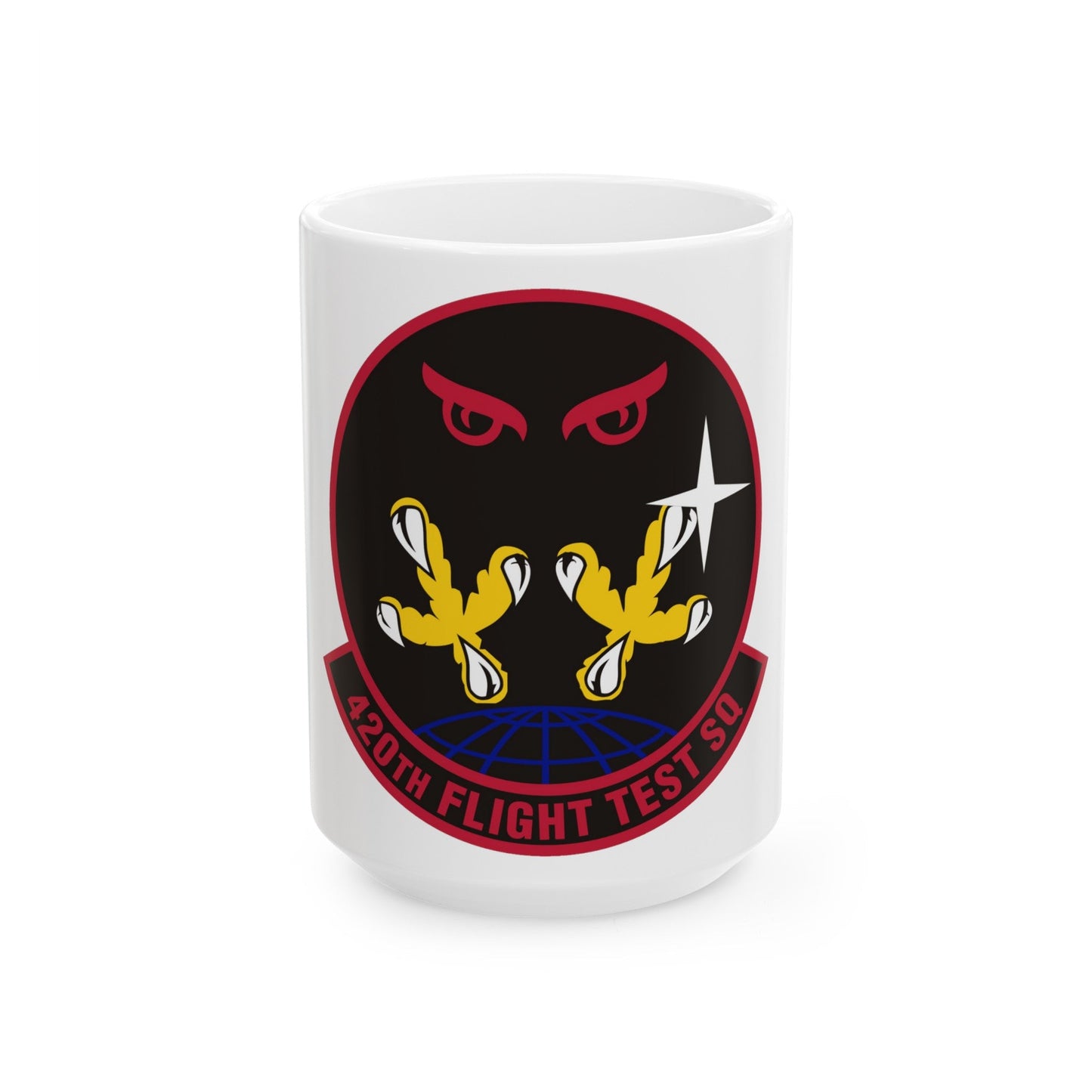 420 Flight Test Squdron AFMC (U.S. Air Force) White Coffee Mug-15oz-The Sticker Space