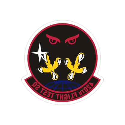 420 Flight Test Squdron AFMC (U.S. Air Force) REVERSE PRINT Transparent Die-Cut STICKER - The Sticker Space
