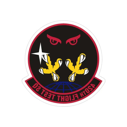 420 Flight Test Squdron AFMC (U.S. Air Force) REVERSE PRINT Transparent Die-Cut STICKER - The Sticker Space