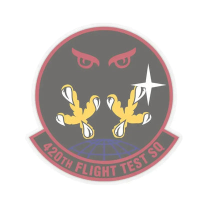 420 Flight Test Squdron AFMC (U.S. Air Force) STICKER Vinyl Kiss-Cut Decal 6 Inch Transparent - The Sticker Space