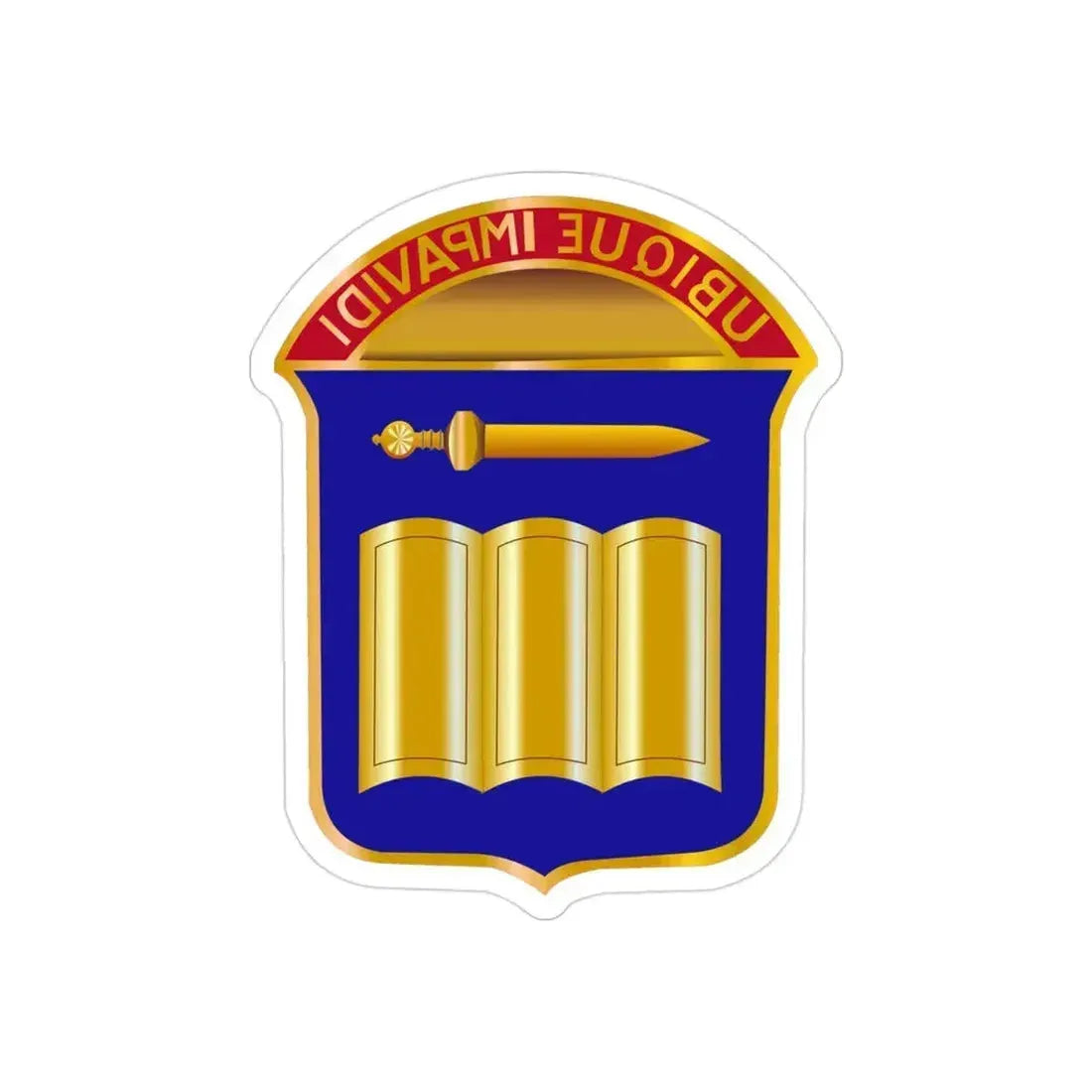 420 Infantry Regiment (U.S. Army) REVERSE PRINT Transparent Die-Cut STICKER 3 Inch Die-Cut Transparent - The Sticker Space