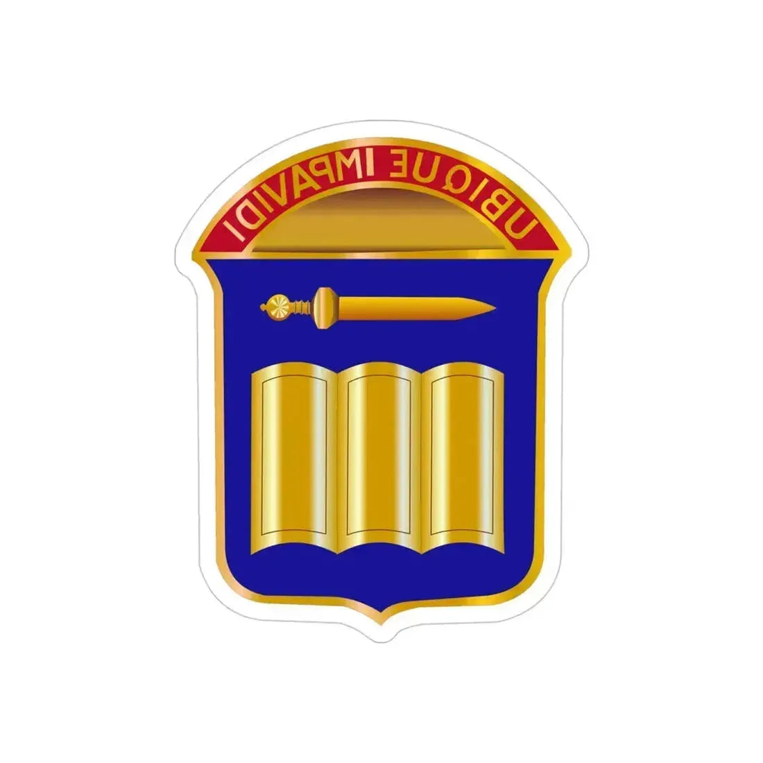 420 Infantry Regiment (U.S. Army) REVERSE PRINT Transparent Die-Cut STICKER 4 Inch Die-Cut Transparent - The Sticker Space