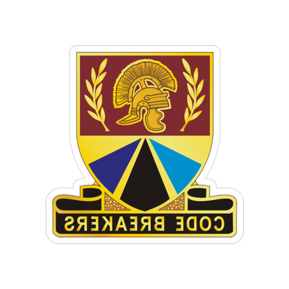 420 Transportation Battalion (U.S. Army) REVERSE PRINT Transparent STICKER-2" × 2"-The Sticker Space