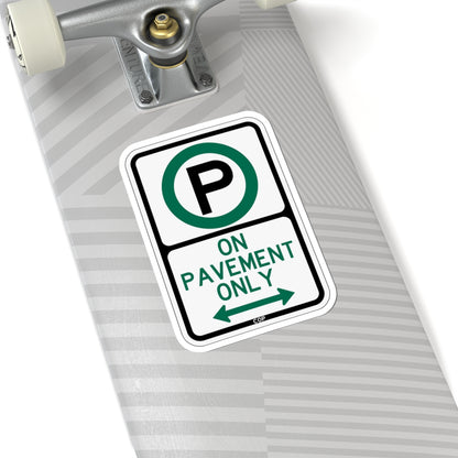 PBOT Road sign P3970 (Oregon) (Road Sign) STICKER Vinyl Kiss-Cut Decal