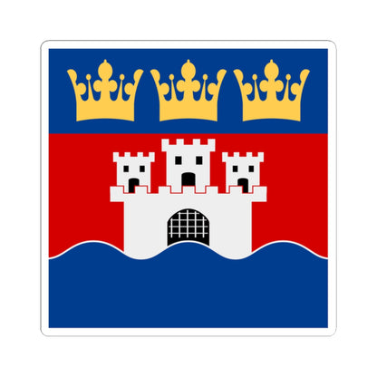 Jonkopings lan vapenflagga (Sweden) STICKER Vinyl Kiss-Cut Decal