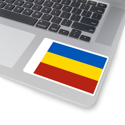 Flag of Rostov Oblast (Russia) STICKER Vinyl Kiss-Cut Decal