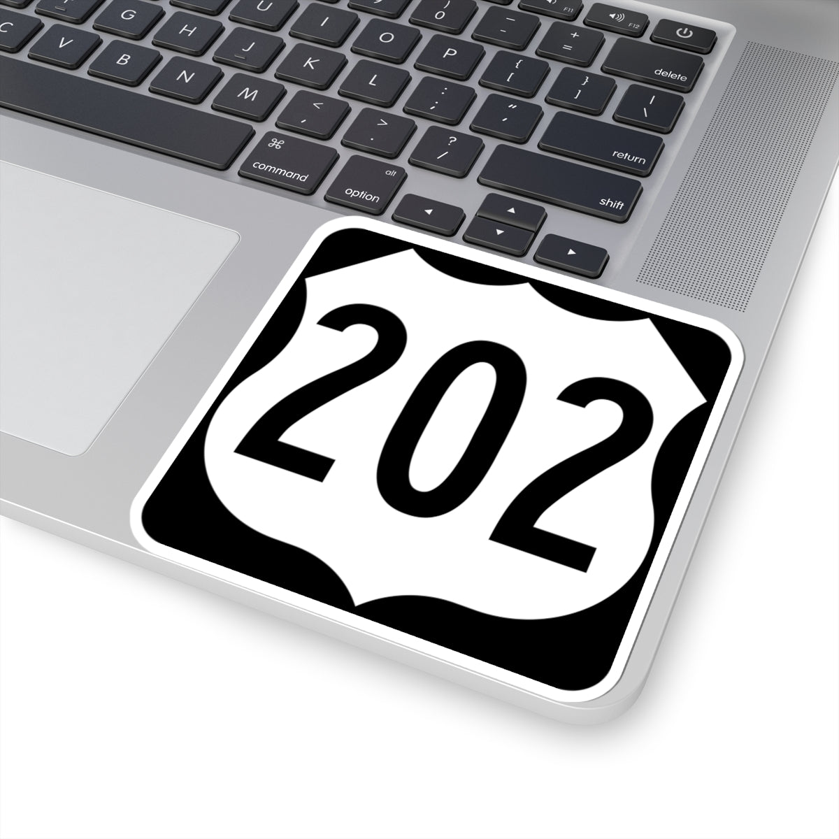 US 202 square (New Hampshire) (Road Sign) STICKER Vinyl Kiss-Cut Decal