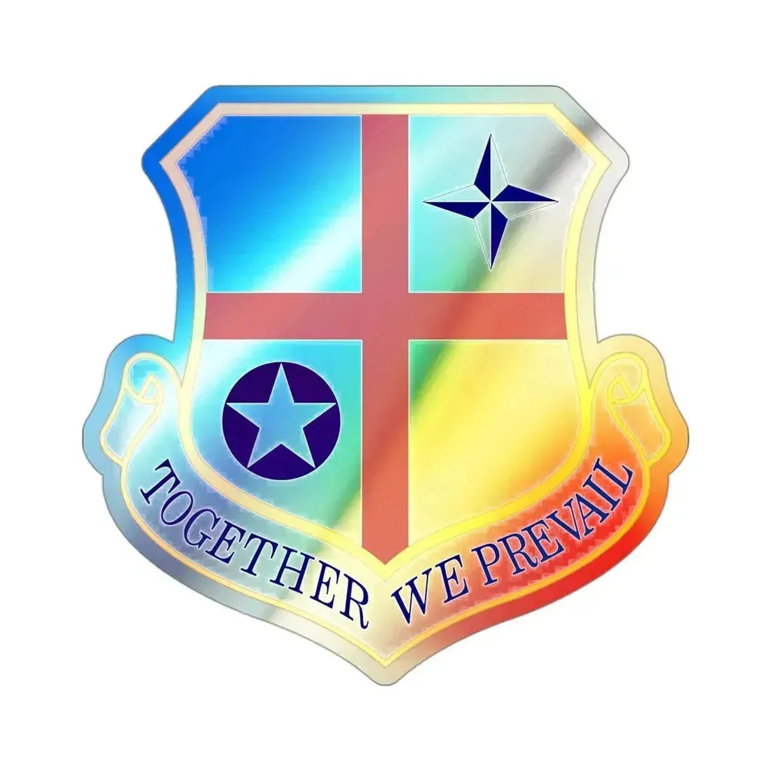 420th Air Base Group (U.S. Air Force) Holographic STICKER Die-Cut Vinyl Decal 3 Inch Holographic - The Sticker Space