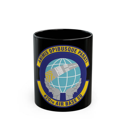 420th Air Base Squadron (U.S. Air Force) Black Coffee Mug-11oz-The Sticker Space