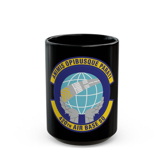 420th Air Base Squadron (U.S. Air Force) Black Coffee Mug-15oz-The Sticker Space