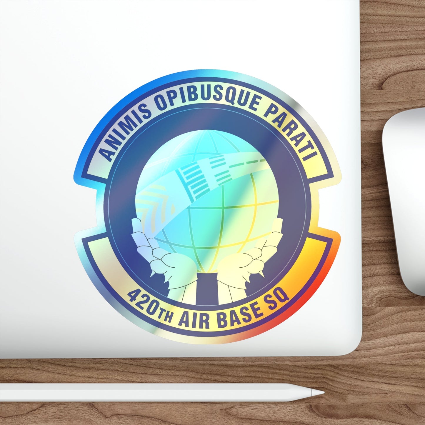 420th Air Base Squadron (U.S. Air Force) Holographic STICKER Die-Cut Vinyl Decal-The Sticker Space