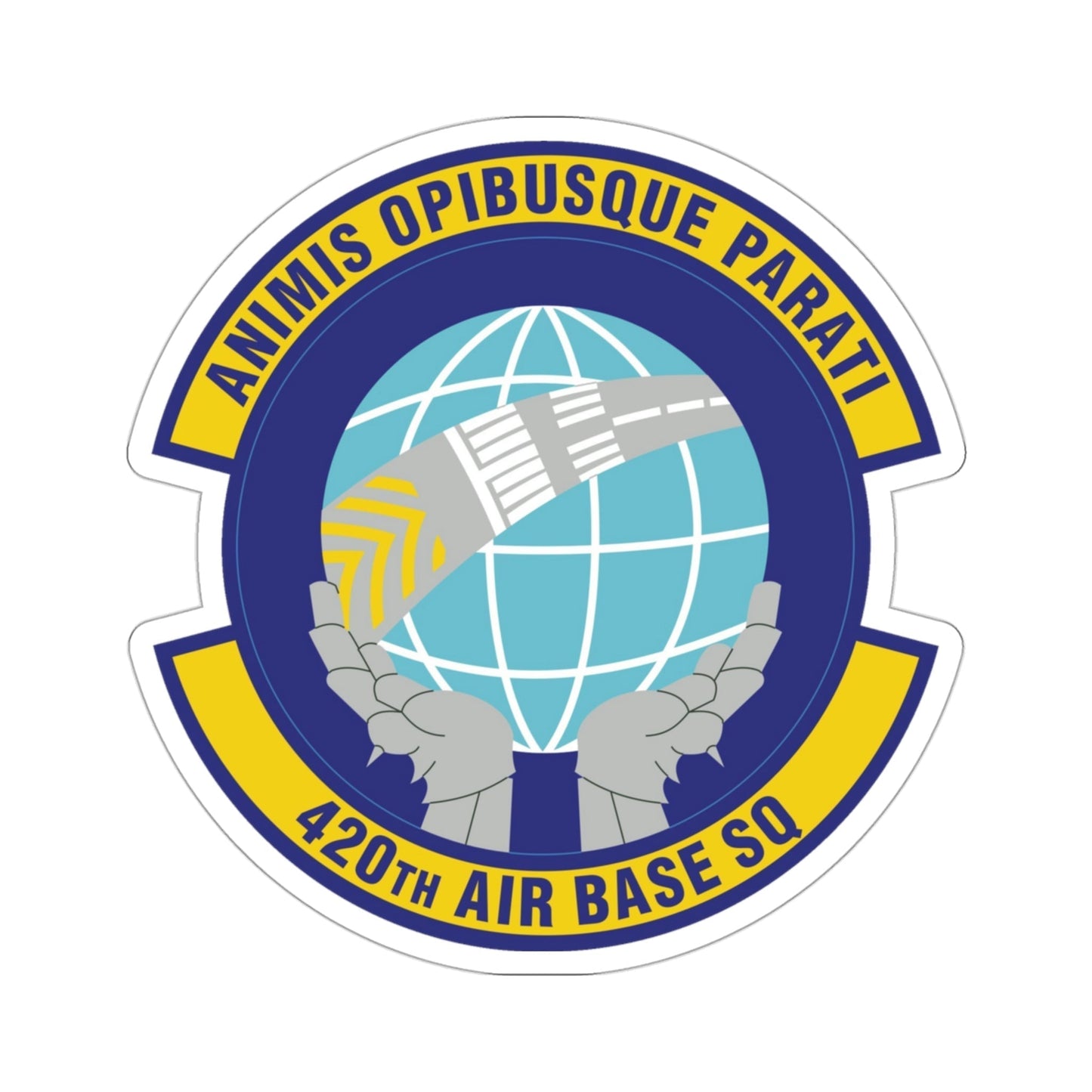 420th Air Base Squadron (U.S. Air Force) STICKER Vinyl Die-Cut Decal-3 Inch-The Sticker Space