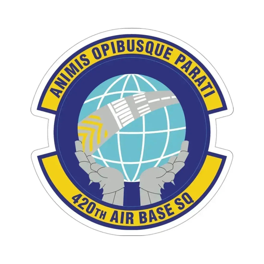 420th Air Base Squadron (U.S. Air Force) STICKER Vinyl Die-Cut Decal 3 Inch - The Sticker Space