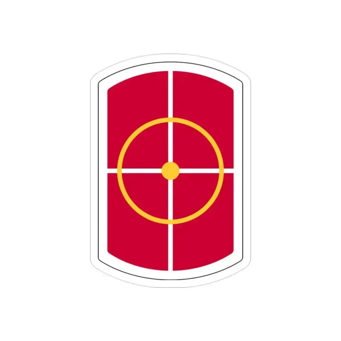 420th Engineer Brigade (U.S. Army) REVERSE PRINT Transparent Die-Cut STICKER 2 Inch Die-Cut Transparent - The Sticker Space