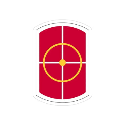 420th Engineer Brigade (U.S. Army) REVERSE PRINT Transparent Die-Cut STICKER 2 Inch Die-Cut Transparent - The Sticker Space