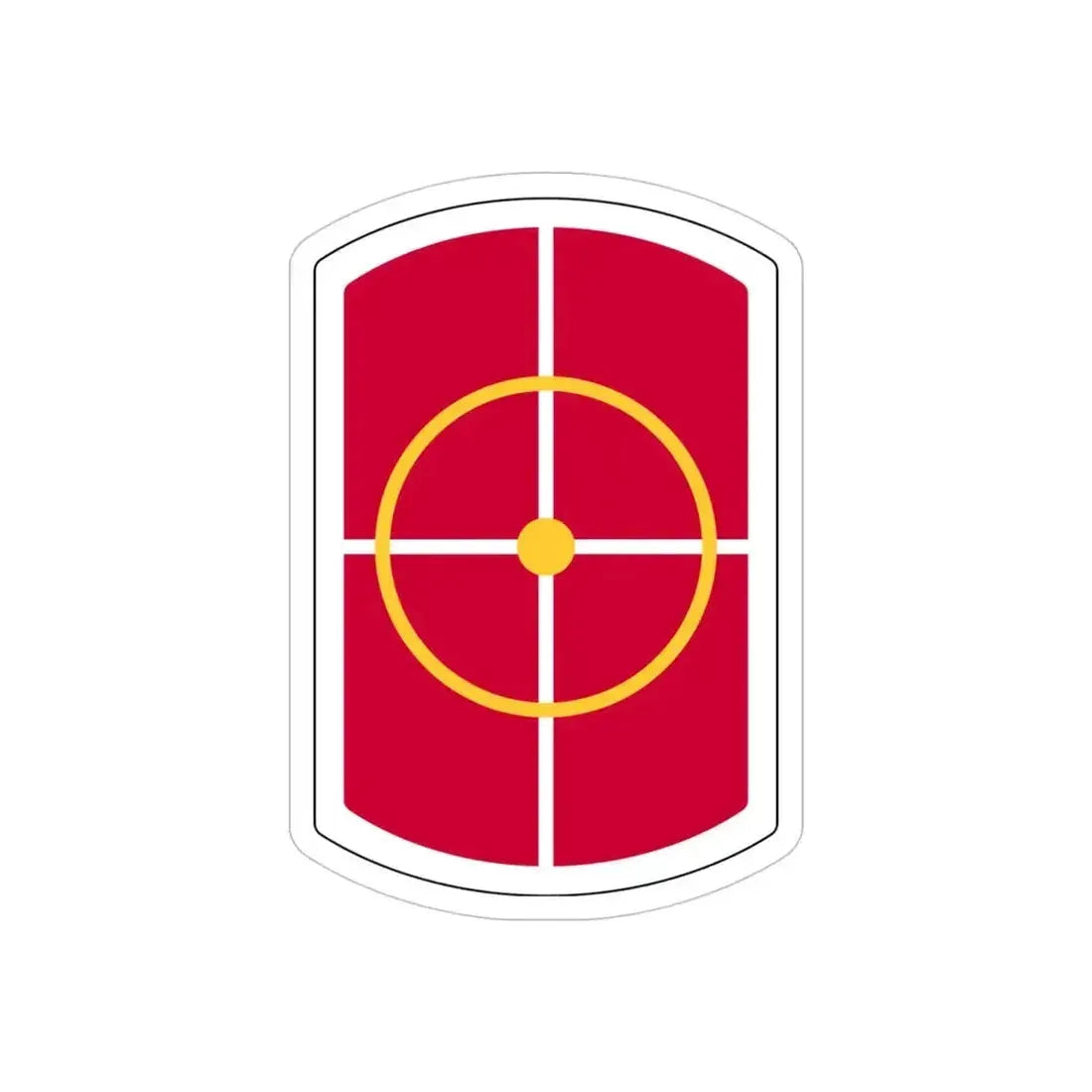 420th Engineer Brigade (U.S. Army) REVERSE PRINT Transparent Die-Cut STICKER 4 Inch Die-Cut Transparent - The Sticker Space