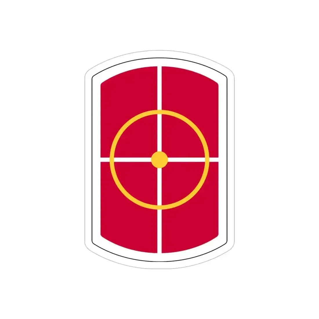 420th Engineer Brigade (U.S. Army) REVERSE PRINT Transparent Die-Cut STICKER 5 Inch Die-Cut Transparent - The Sticker Space