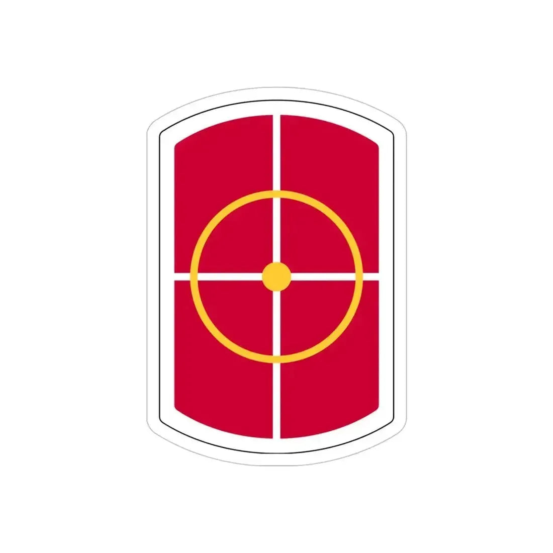 420th Engineer Brigade (U.S. Army) REVERSE PRINT Transparent Die-Cut STICKER 6 Inch Die-Cut Transparent - The Sticker Space