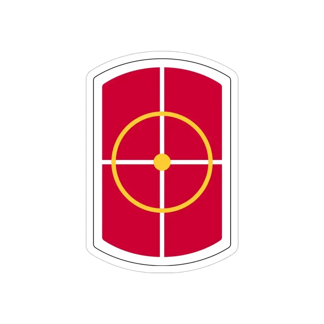 420th Engineer Brigade (U.S. Army) REVERSE PRINT Transparent Die-Cut STICKER - The Sticker Space