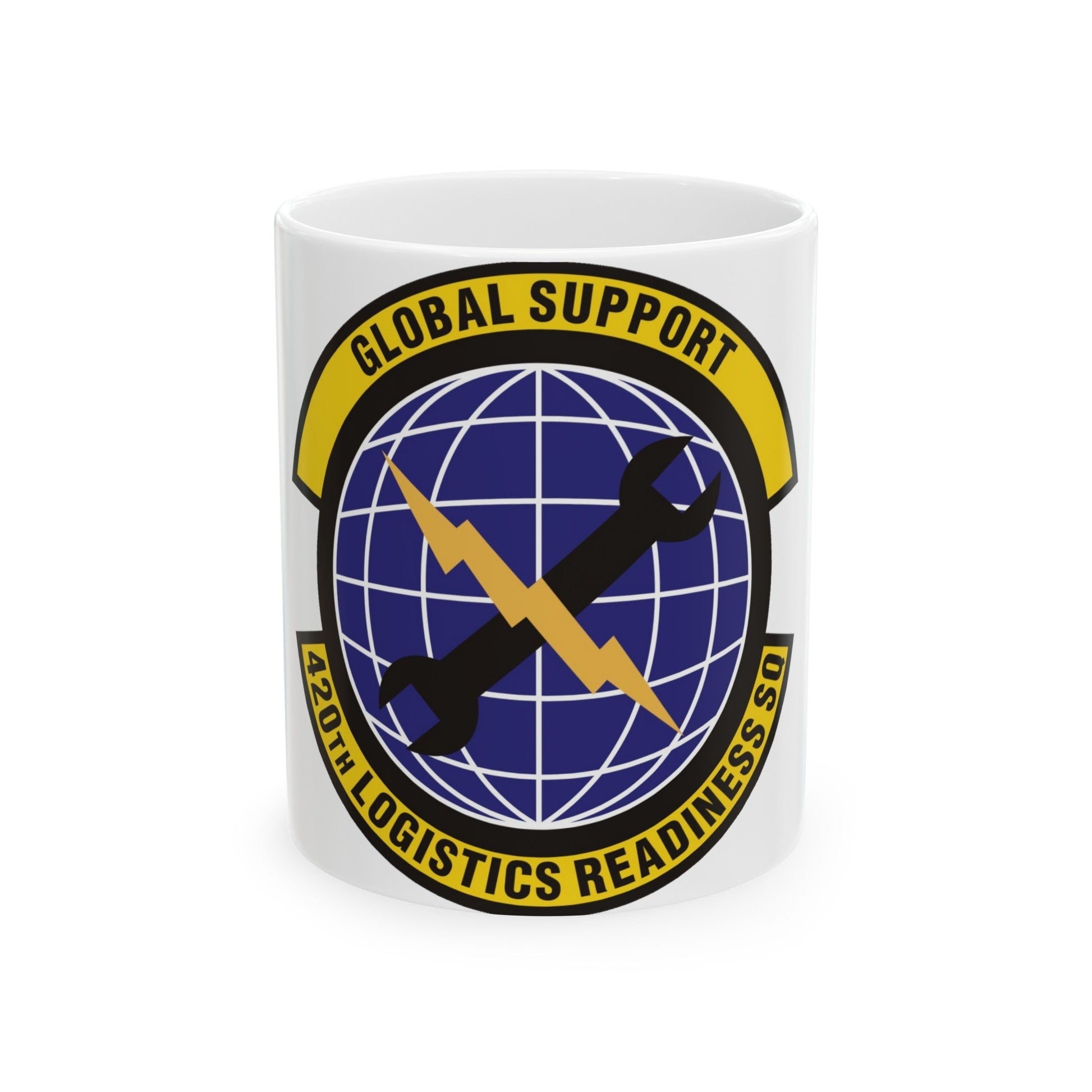 420th Logistics Readiness Squadron (U.S. Air Force) White Coffee Mug-11oz-The Sticker Space