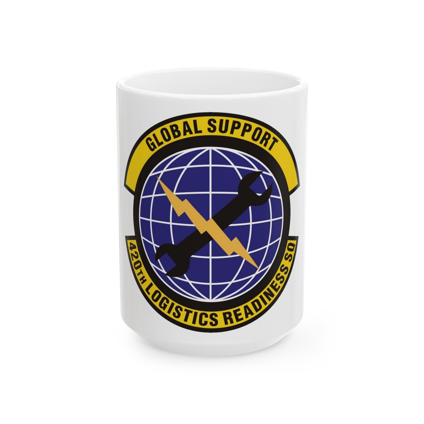 420th Logistics Readiness Squadron (U.S. Air Force) White Coffee Mug-15oz-The Sticker Space