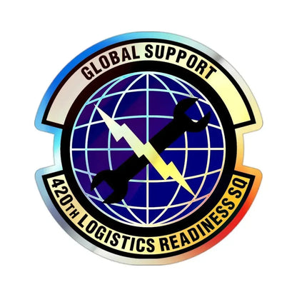 420th Logistics Readiness Squadron (U.S. Air Force) Holographic STICKER Die-Cut Vinyl Decal - The Sticker Space
