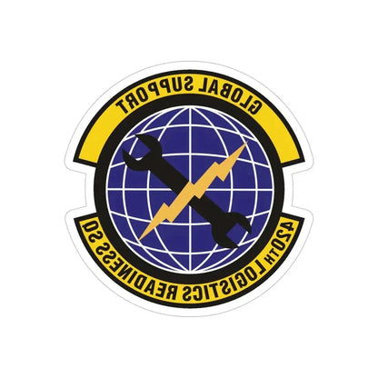 420th Logistics Readiness Squadron (U.S. Air Force) REVERSE PRINT Transparent Die-Cut STICKER - The Sticker Space