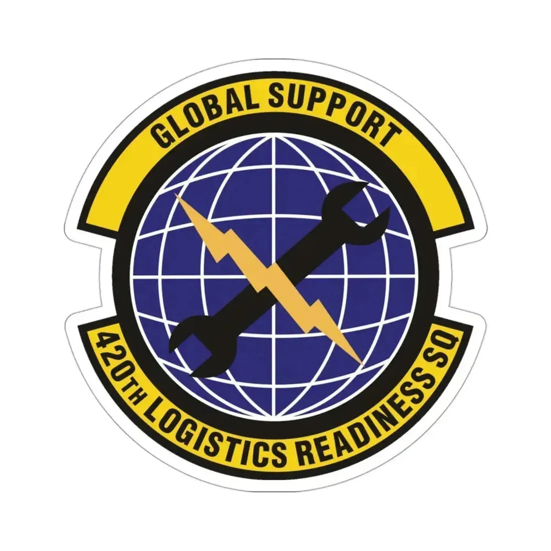 420th Logistics Readiness Squadron (U.S. Air Force) STICKER Vinyl Die-Cut Decal 3 Inch - The Sticker Space