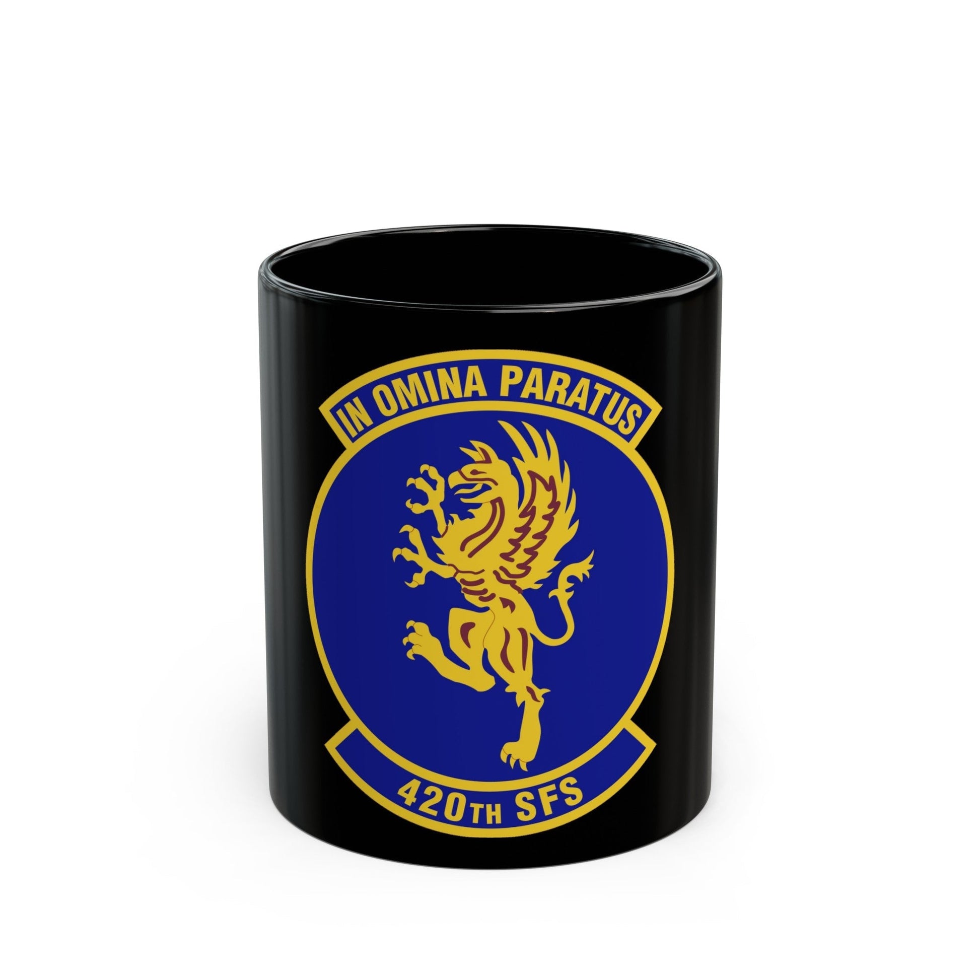 420th Security Forces Squadron (U.S. Air Force) Black Coffee Mug-11oz-The Sticker Space