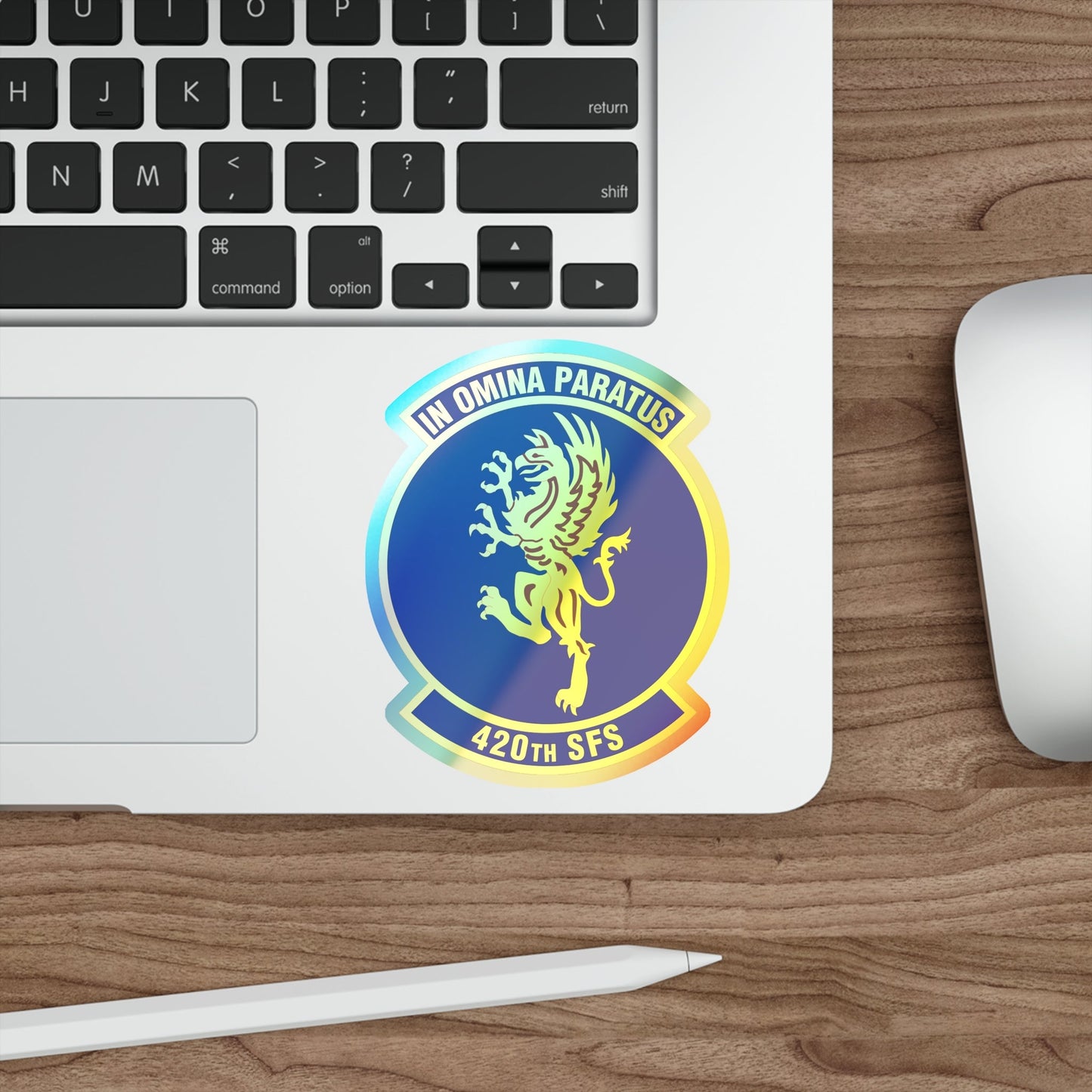 420th Security Forces Squadron (U.S. Air Force) Holographic STICKER Die-Cut Vinyl Decal-The Sticker Space